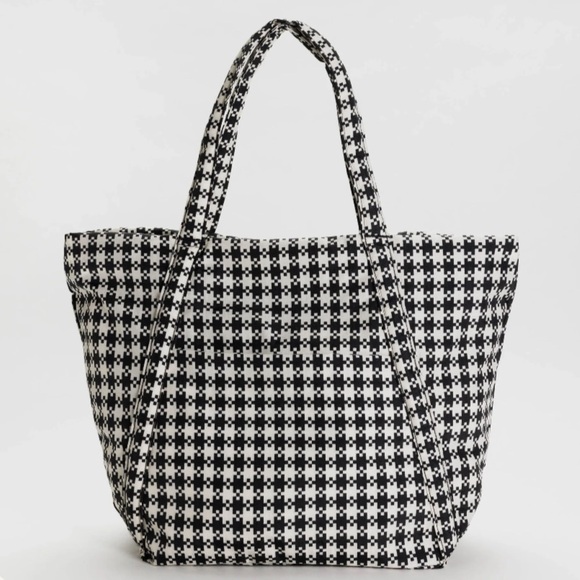 BAGGU Handbags - BAGGU Cloud in Pixel Gingham